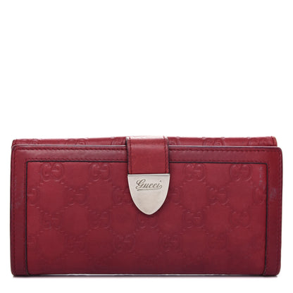 Gucci Guccissima Continental Wallet Red 1 of 9