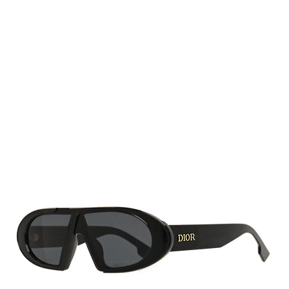 Christian Dior Acetate Oblique Oval Sunglasses Black 1 of 9