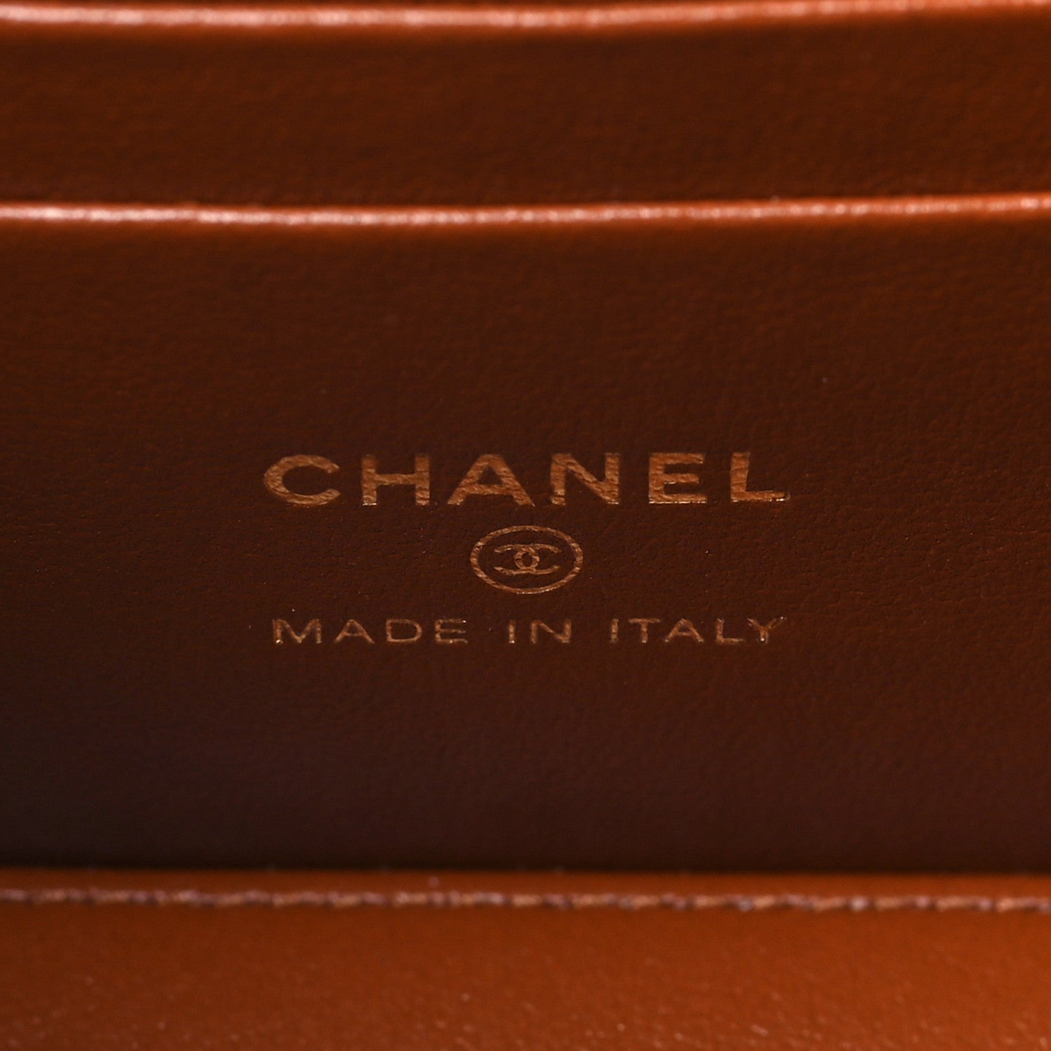 Chanel Lambskin Quilted Metal Twist Small Top Handle Vanity Case With Chain Brown 6 of 10