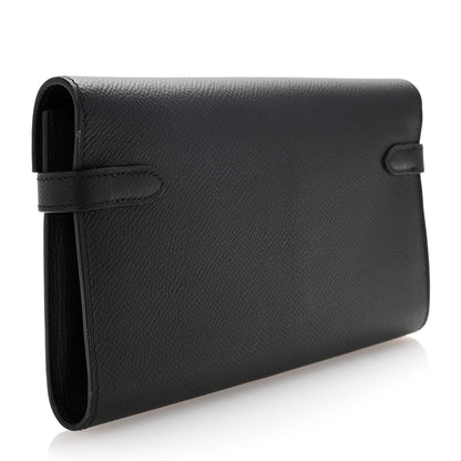Hermes Epsom Kelly Longue Wallet Black 3 of 6