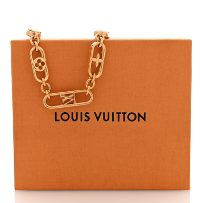 Louis Vuitton Metal My LV Chain Necklace Gold 5 of 5