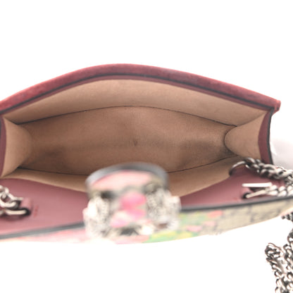 Gucci GG Supreme Monogram Blooms Super Mini Dionysus Shoulder Bag Beige Multicolor Dry Rose 5 of 9