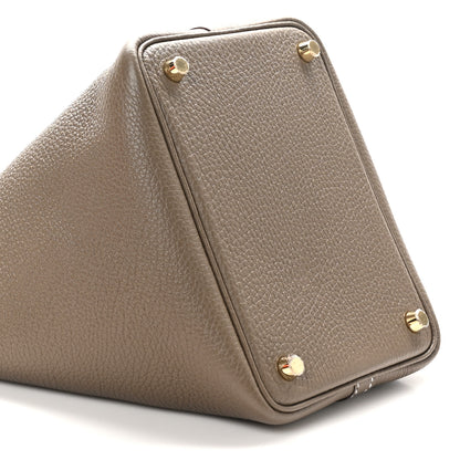 Hermes Taurillon Clemence Picotin Lock 18 PM Etoupe 9 of 11
