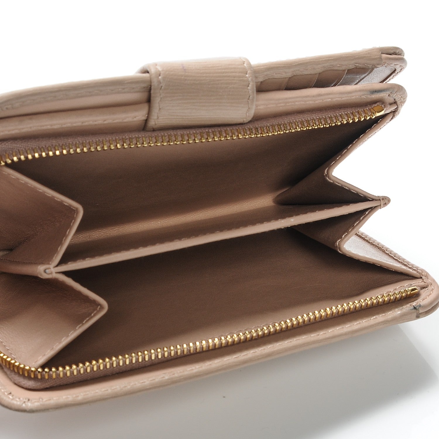 Prada Vitello Move Metal Zip Around Wallet Cammeo 5 of 8