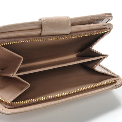 Prada Vitello Move Metal Zip Around Wallet Cammeo 5 of 8