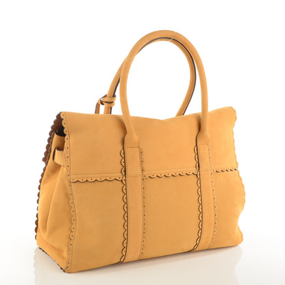 Mulberry Smooth Nubuck Cookie Bayswater Satchel Ochre 3 of 7