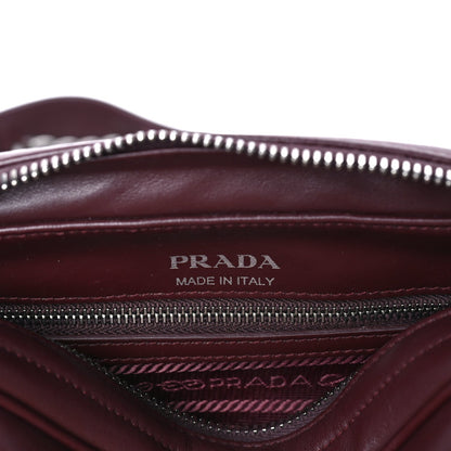 Prada Soft Calfskin Impunture Diagramme Camera Bag  Granato 5 of 7