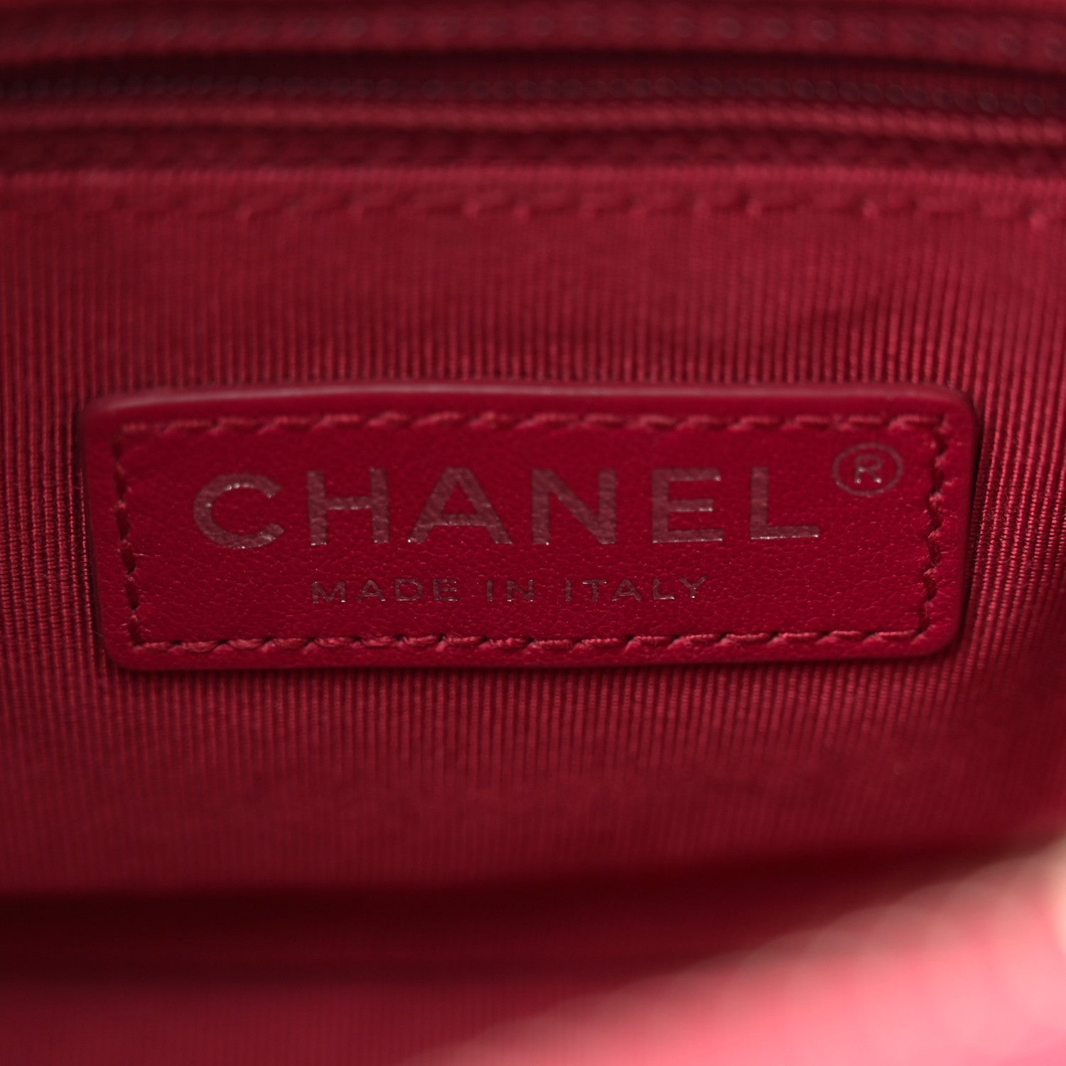 Chanel Aged Calfskin Chevron Quilted Small Gabrielle Hobo Dark Pink 6 of 7