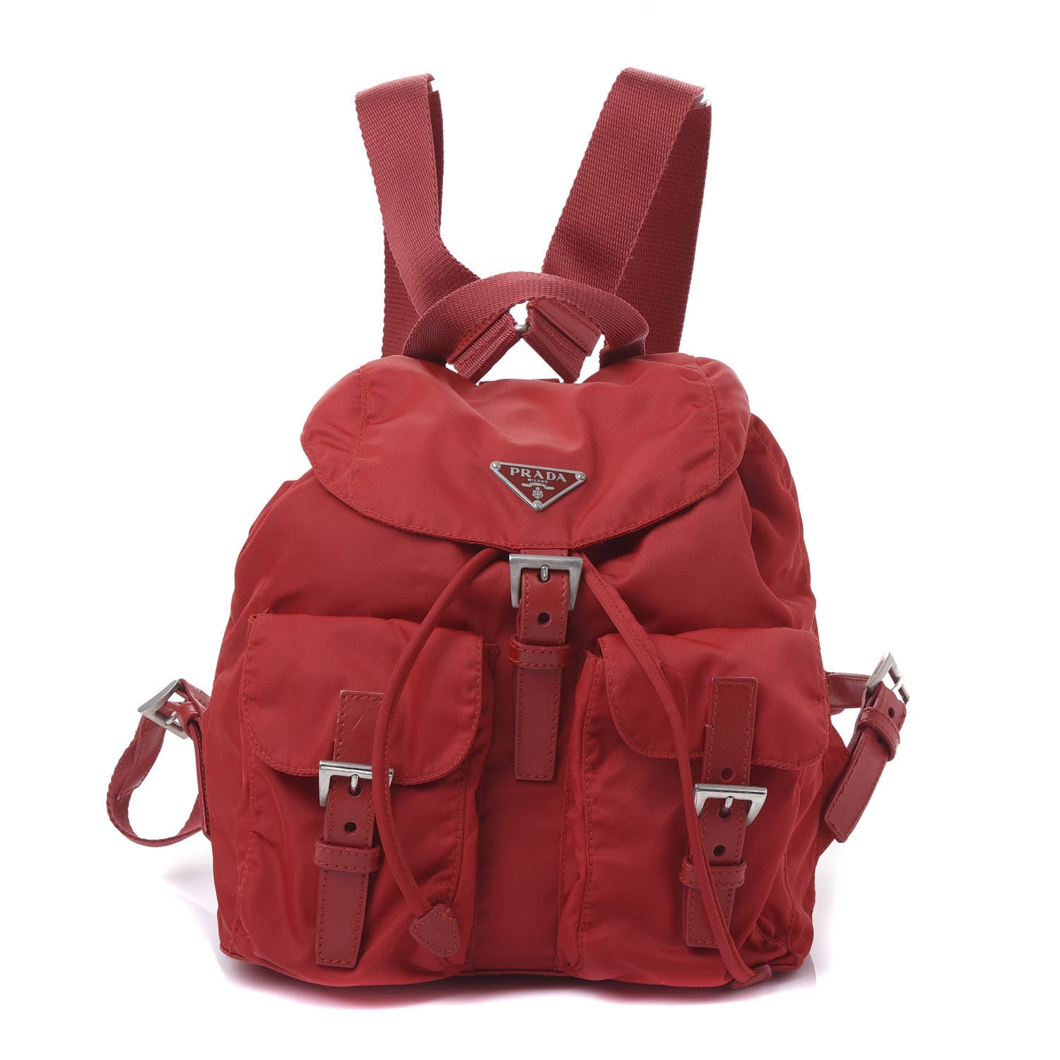 Prada Nylon Vela Small Backpack Rosso 1 of 9