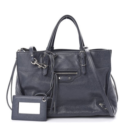 Balenciaga Veau Papier A6 Zip Around Tote Bleu Nuit 1 of 11