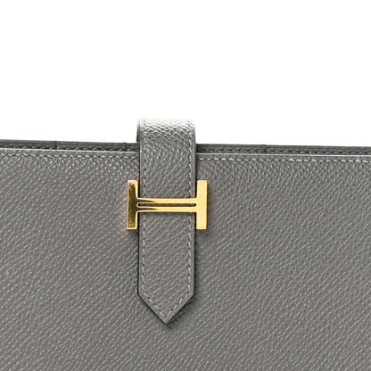 Hermes Epsom Bearn Gusset Wallet Gris Meyer 8 of 8