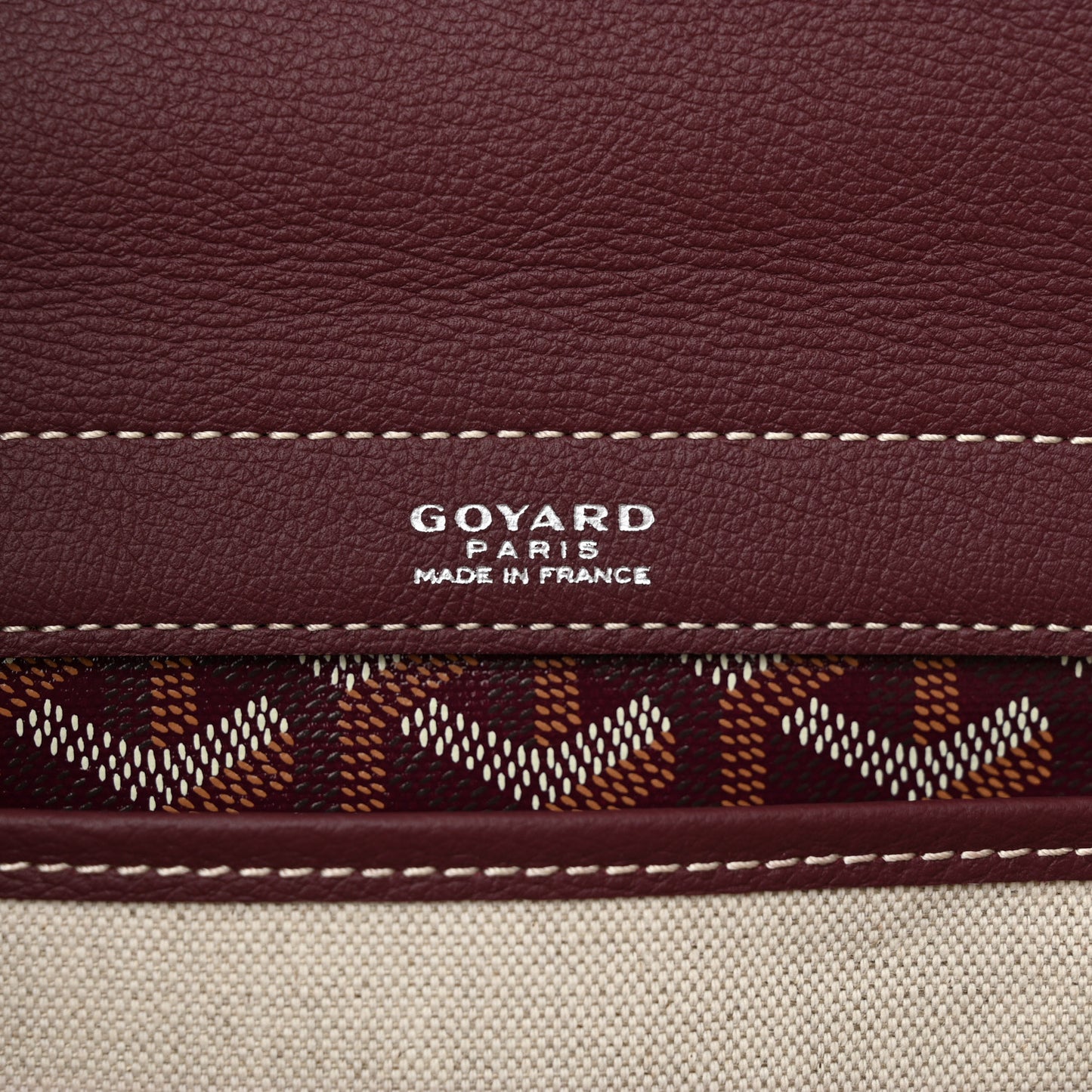 Goyardine Rouette PM Burgundy