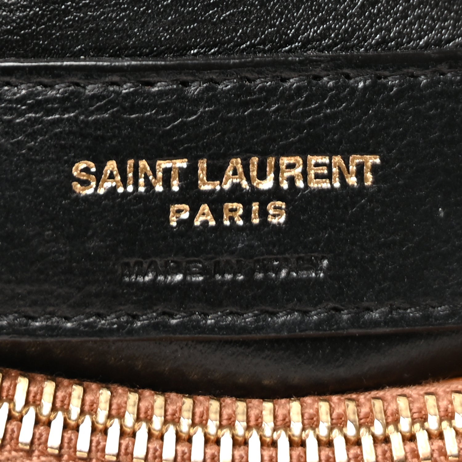 Saint Laurent Calfskin Y Quilted Monogram Small Loulou Chain Satchel  Dark Natural 6 of 8