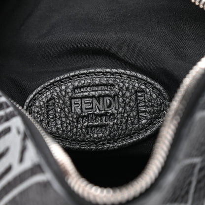 Fendi Cuoio Romano Selleria Fendi Stamp Patch Mini Lui Bag Black Grigio 6 of 8