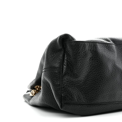 Gucci Pebbled Calfskin Medium Soho Chain Shoulder Bag Black 16 of 19