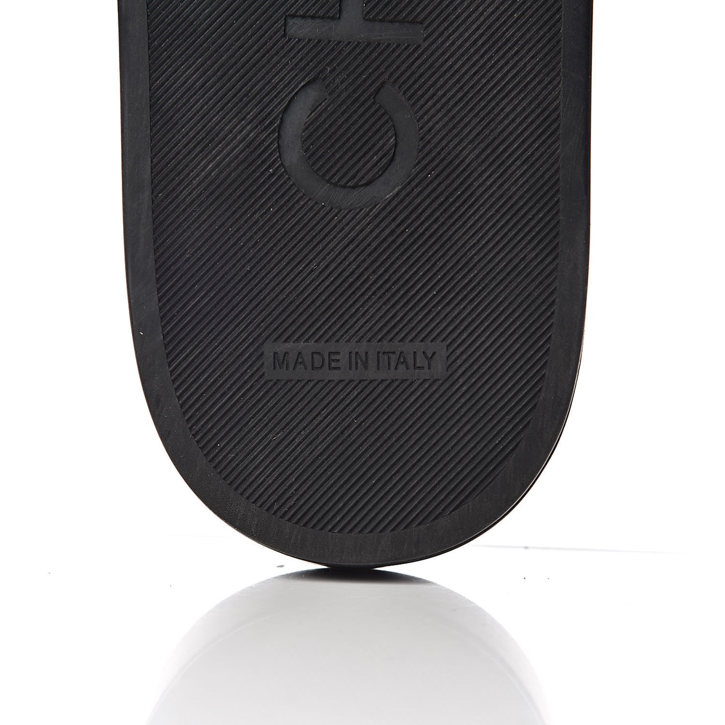 Tweed Lambskin Chain Flat Sandals 42 Black Multicolor