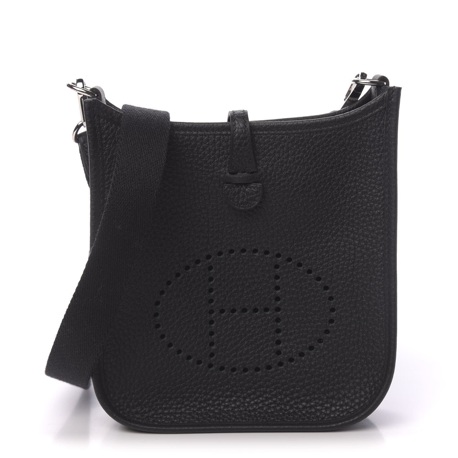 Hermes Taurillon Clemence Evelyne TPM Black 1 of 11