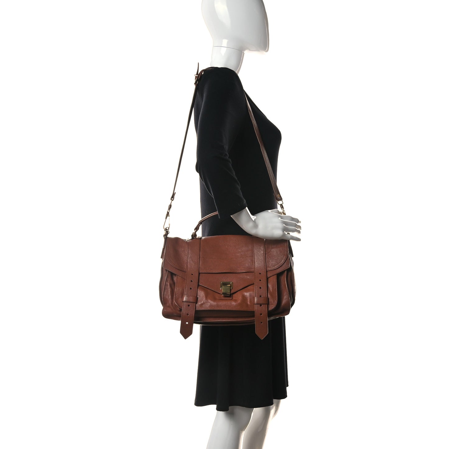 Lambskin Medium PS1 Satchel Saddle