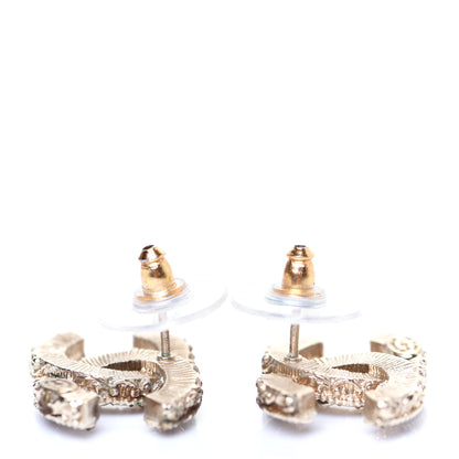 Chanel Enamel CC Baroque Earrings Black Gold 3 of 4