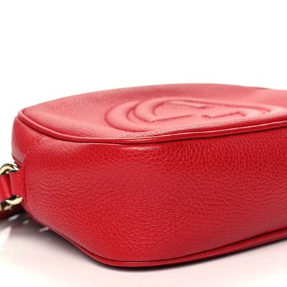 Gucci Pebbled Calfskin Small Soho Disco Bag Vibrant Red Vibrant Red 8 of 11
