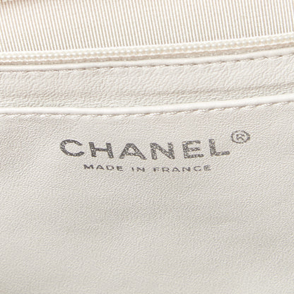 Chanel Caviar Quilted Maxi Single Flap White 8 of 9