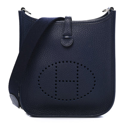 Hermes Taurillon Clemence Evelyne TPM Bleu Nuit 1 of 10