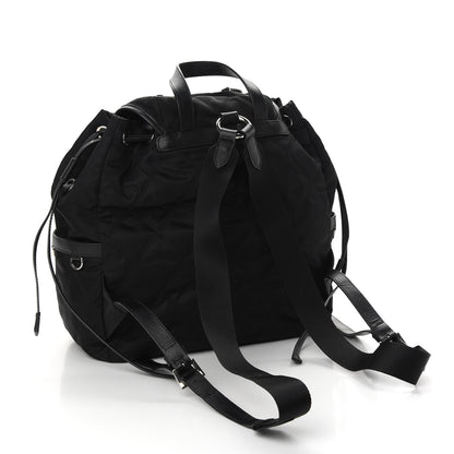 Prada Tessuto Nylon Saffiano Vela Quilted Backpack Black 3 of 9