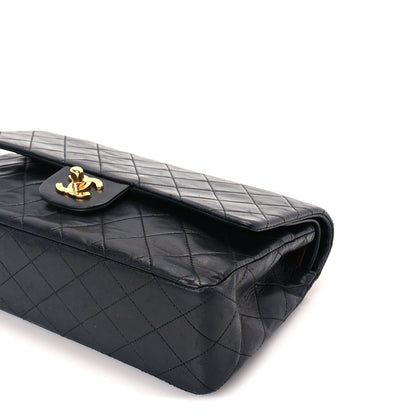 Chanel Lambskin Quilted Medium Double Flap Black 9 of 9