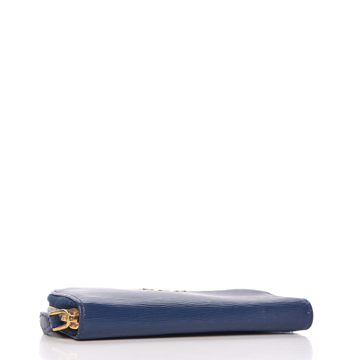 Prada Vitello Move Zip Around 6 Key Holder Bleuette 4 of 6