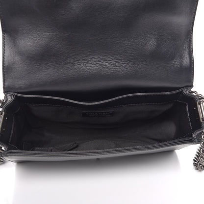 Chanel Calfskin Enchained Medium Boy Flap Black 5 of 8