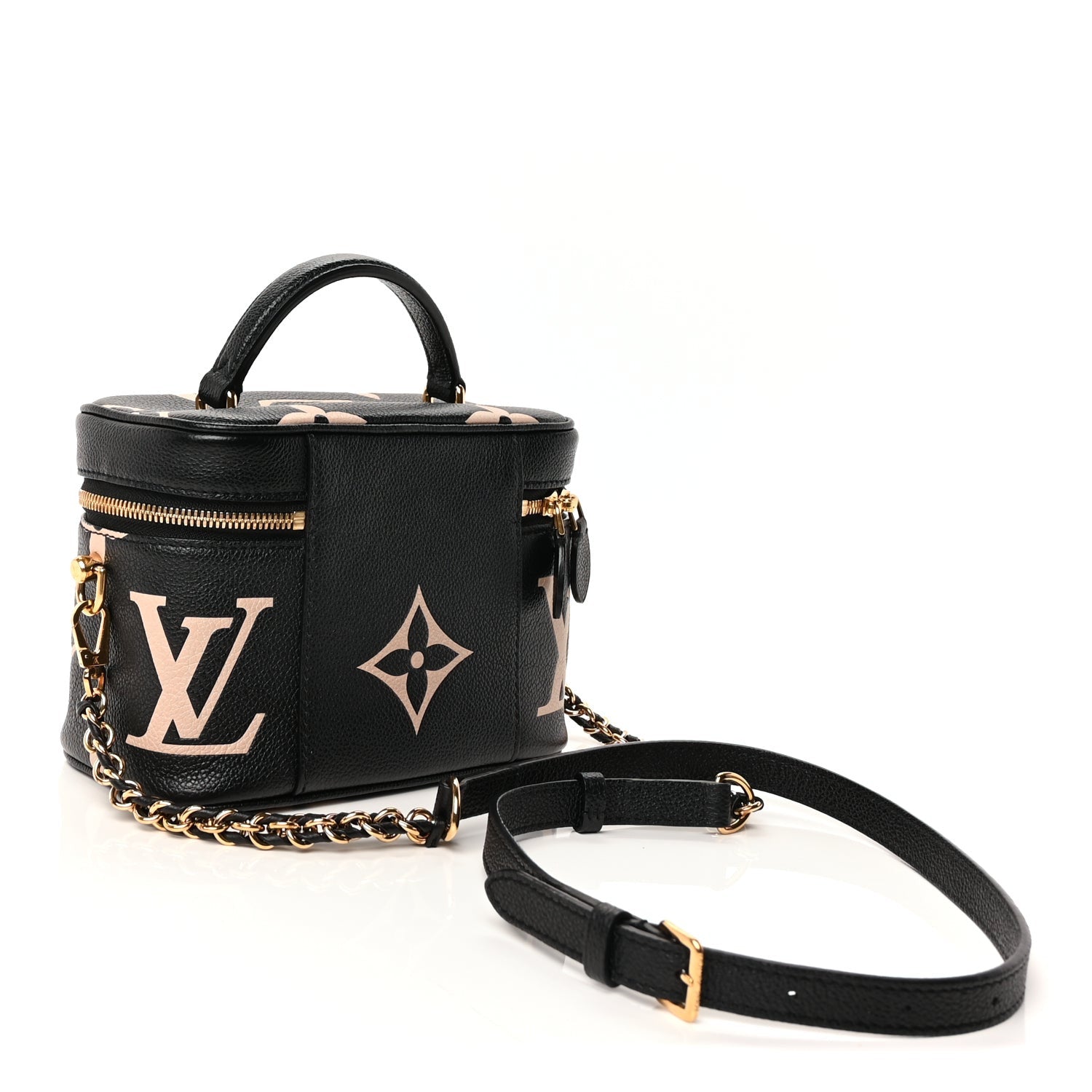 Louis Vuitton Empreinte Monogram Giant Vanity PM Black Beige 2 of 8