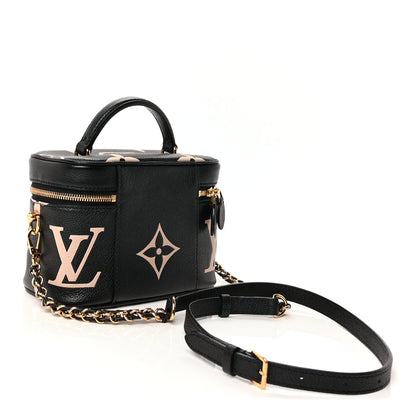 Louis Vuitton Empreinte Monogram Giant Vanity PM Black Beige 2 of 8