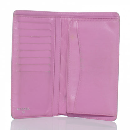 Chanel Lambskin Quilted Yen Wallet Violet 5 of 7