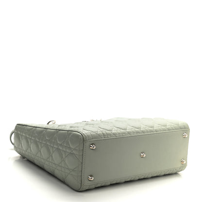 Christian Dior Lambskin Cannage Large Lady Dior Light Green 4 of 8