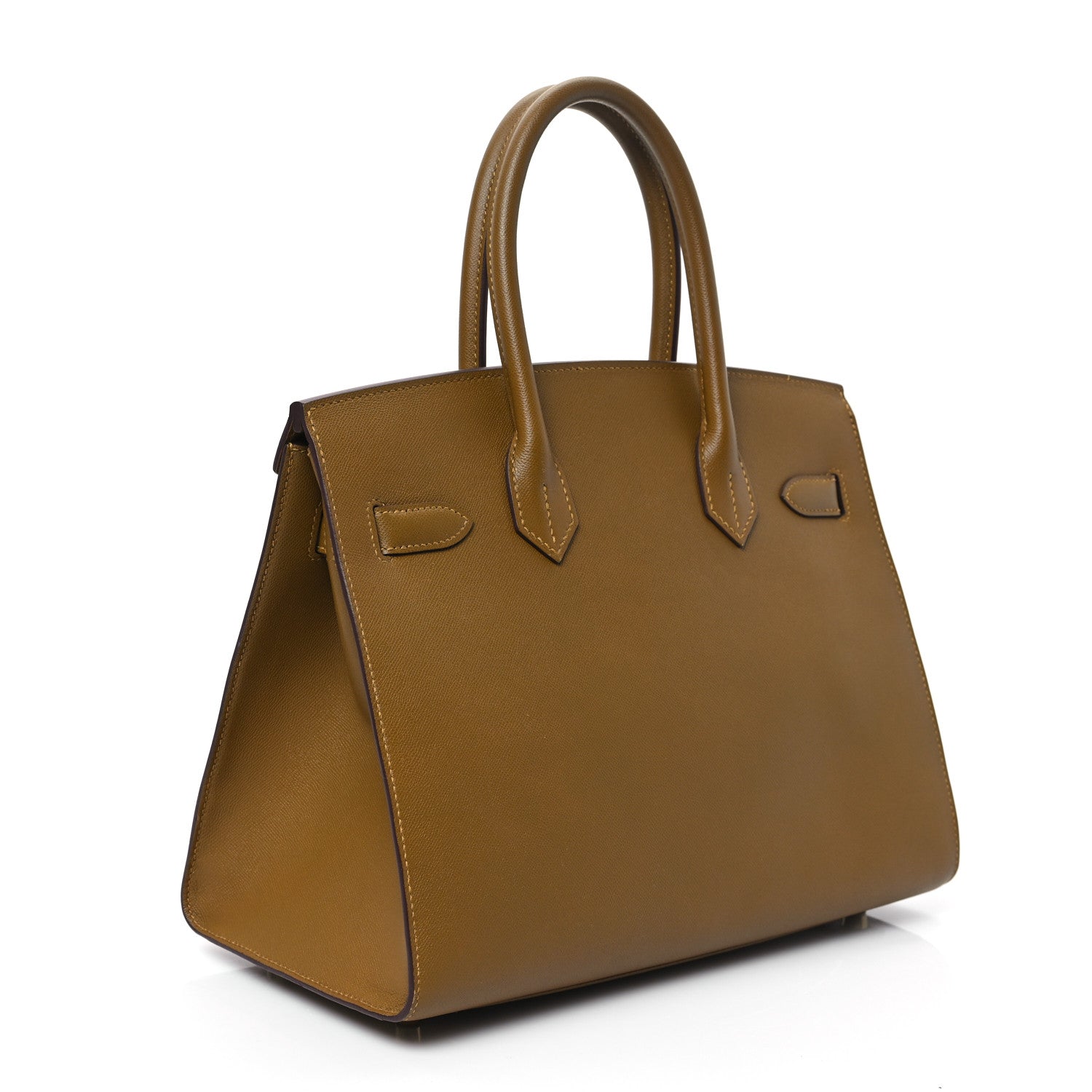 Hermes Madame Calfskin Birkin Sellier 30 Bronze Dore 3 of 11