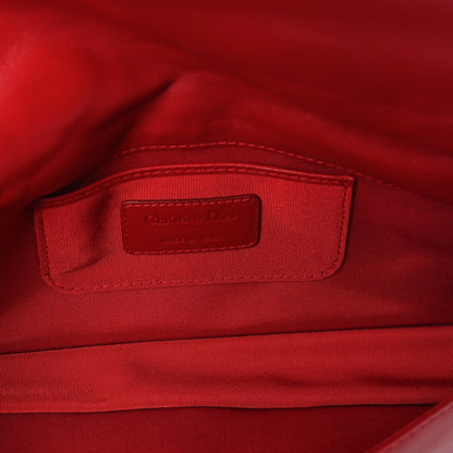 Christian Dior Lambskin Cannage Lady Dior Convertible Clutch Red 4 of 8