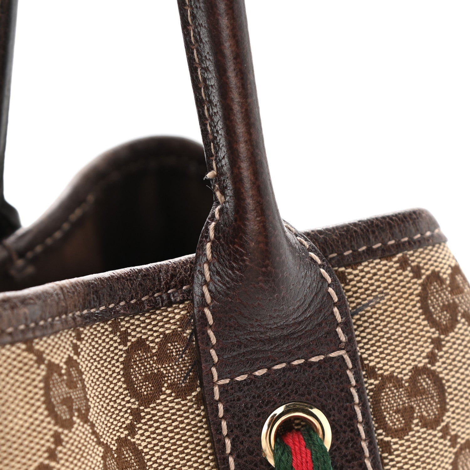 Gucci Monogram Medium Princy Tote Dark Brown 11 of 14