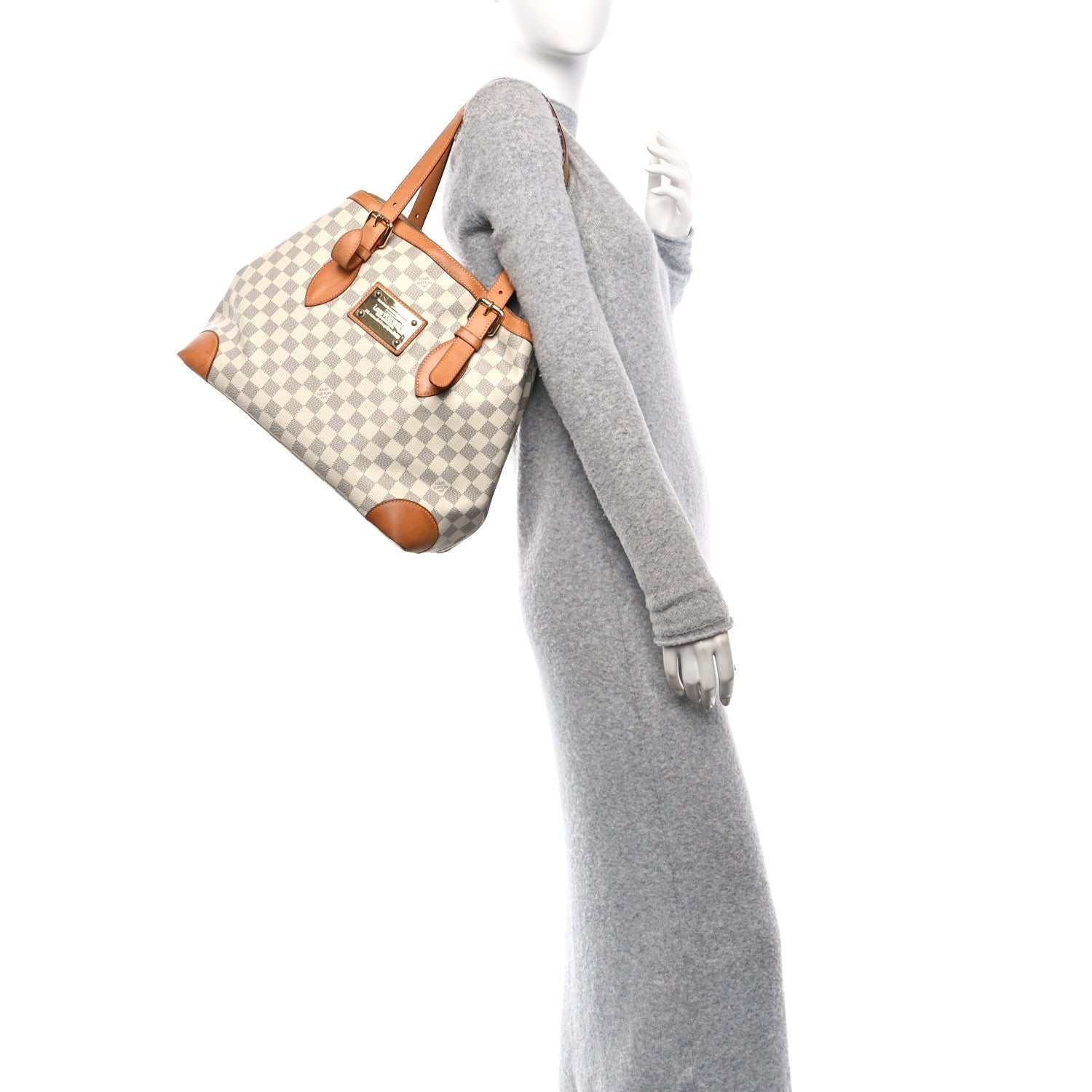 Louis Vuitton Damier Azur Hampstead MM 2 of 7