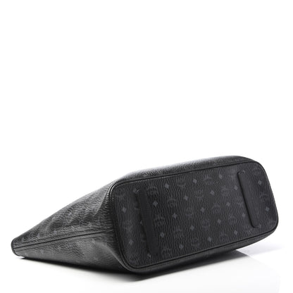 MCM Visetos Large Anya Shopper Tote Black 4 of 10