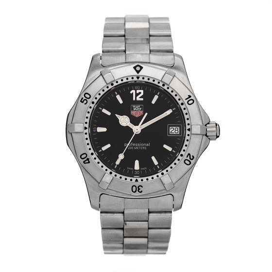 Stainless Steel 39mm Professional Quartz Watch Black WK1110