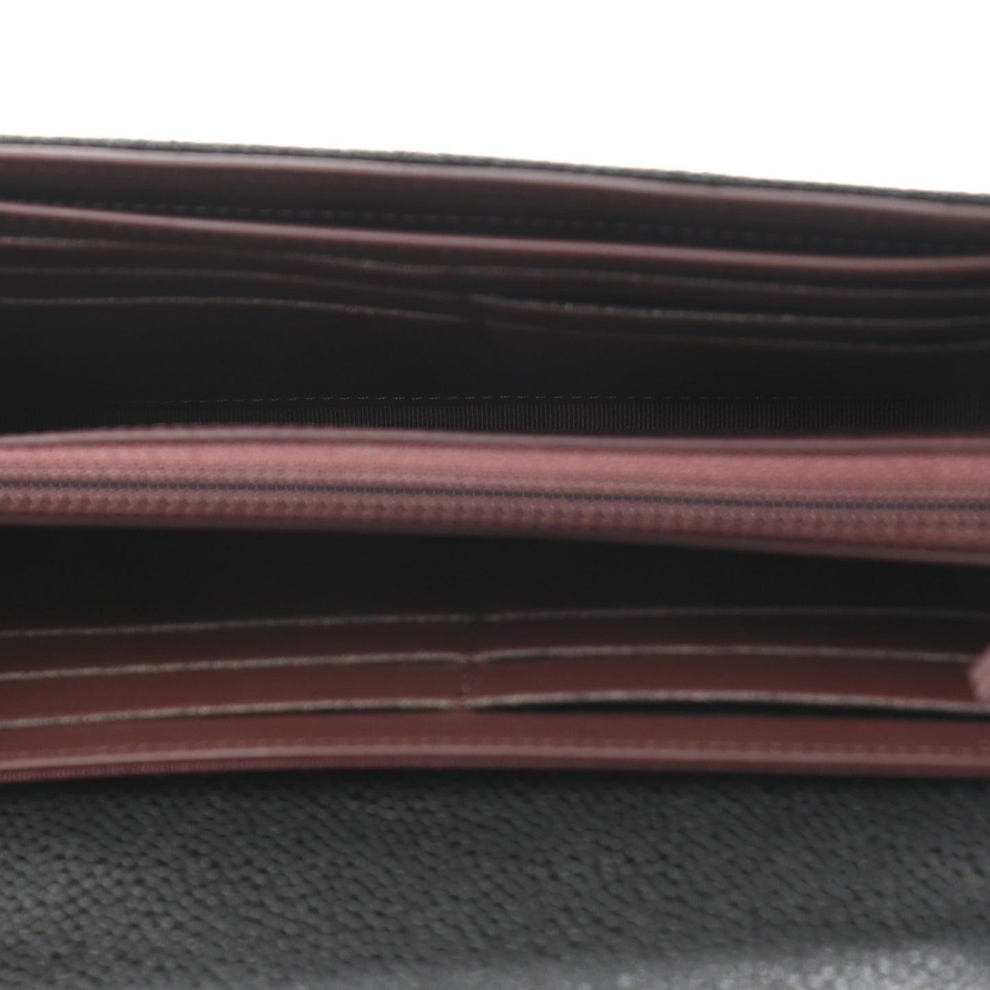 Caviar Quilted Large Gusset Flap Wallet Black