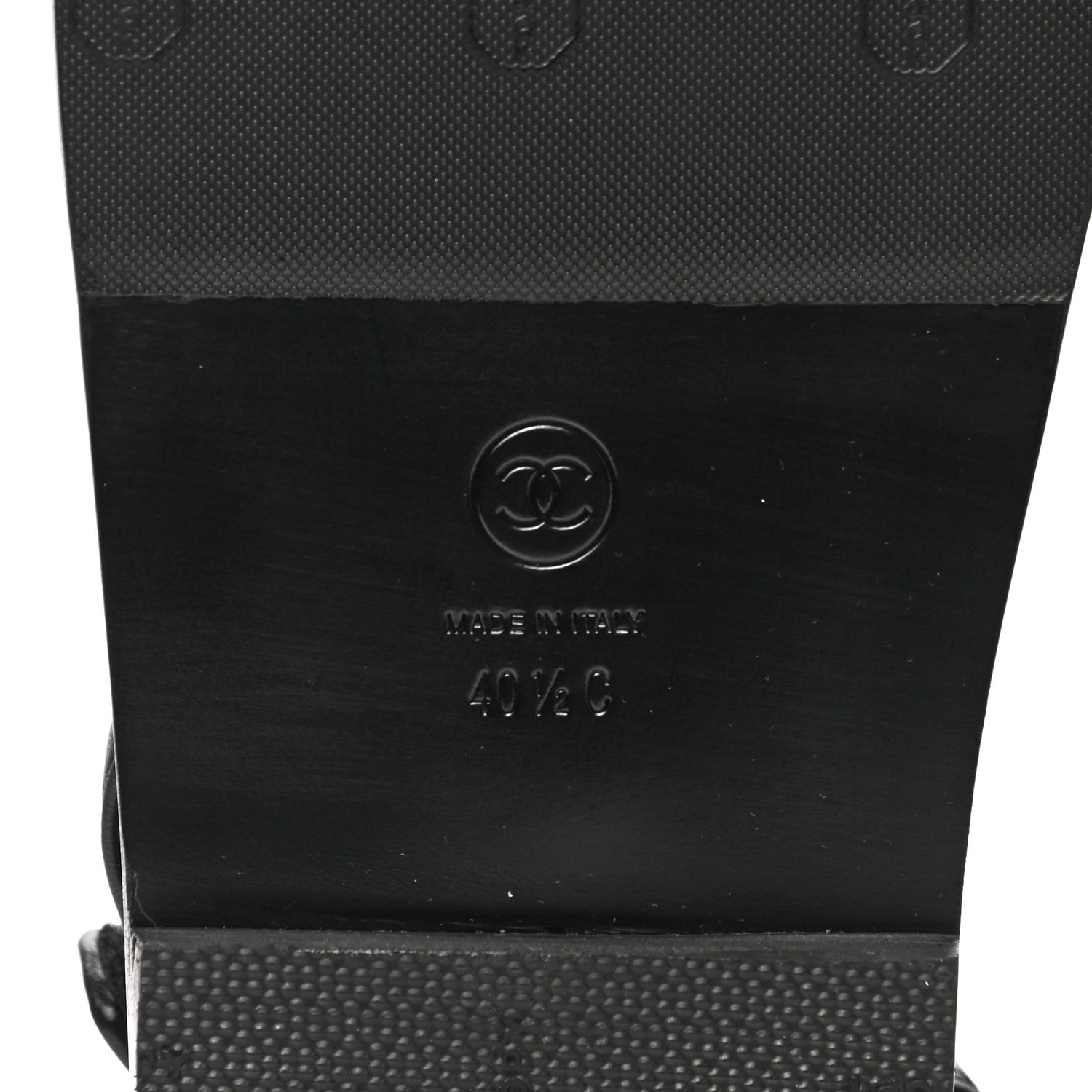 Chanel Lambskin Velcro Dad Sandals 40.5 Black 7 of 9