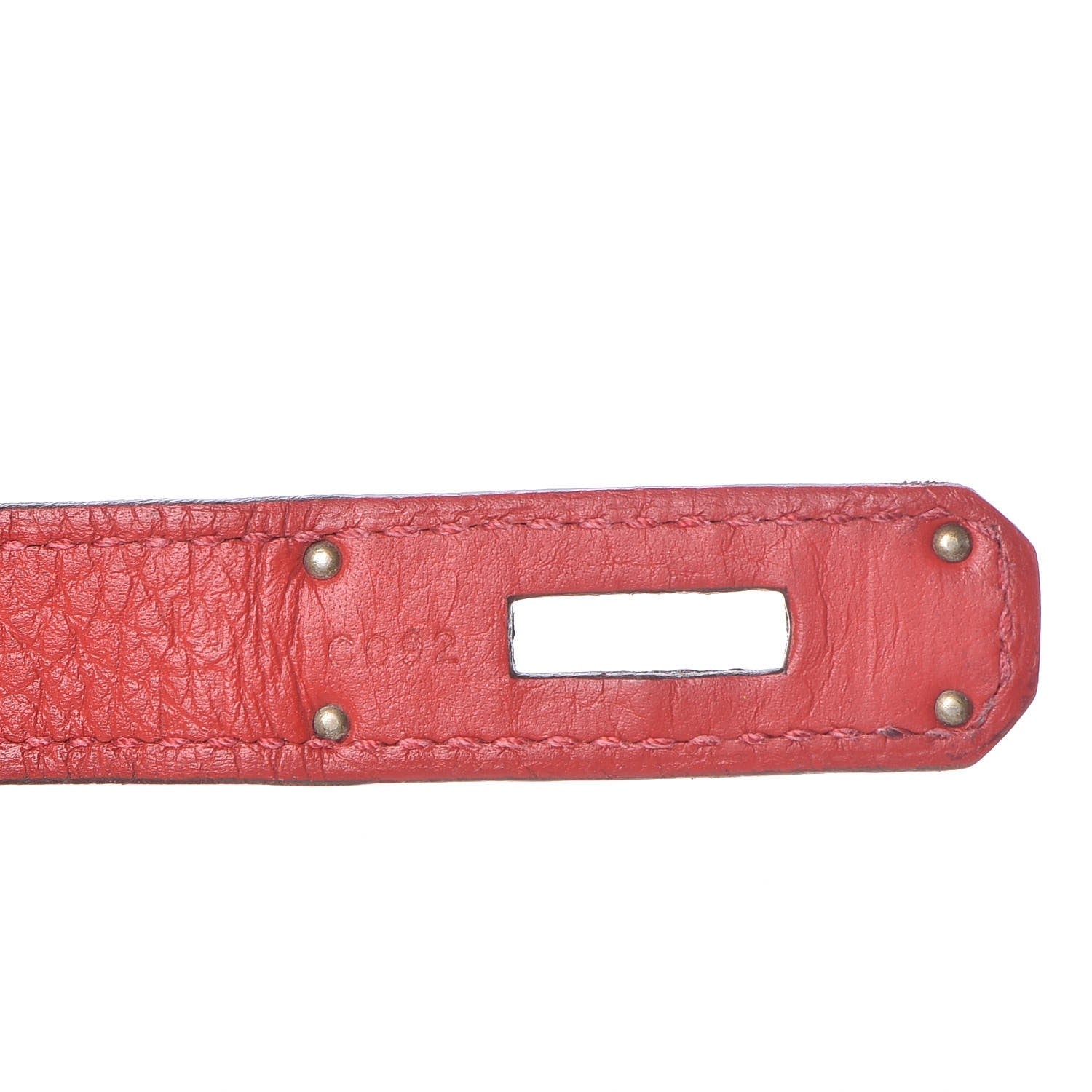 Hermes Taurillon Clemence Birkin 35 Rouge Casaque 25 of 36