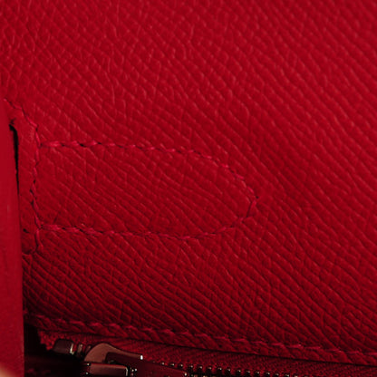 Hermes Epsom Kelly Sellier 32 Rouge Casaque 21 of 26