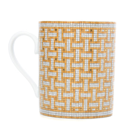 Hermes Porcelain Mosaique au 24 Mug Gold 1 of 5