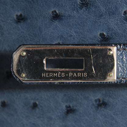 Hermes Ostrich Kelly Sellier 28 Bleu Roi 13 of 25