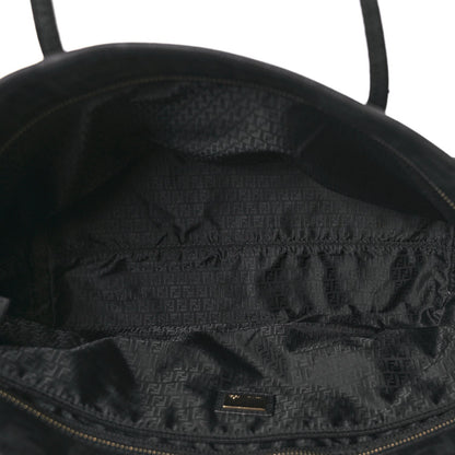 Fendi Zucca Spalmati Small Roll Tote Black 4 of 8