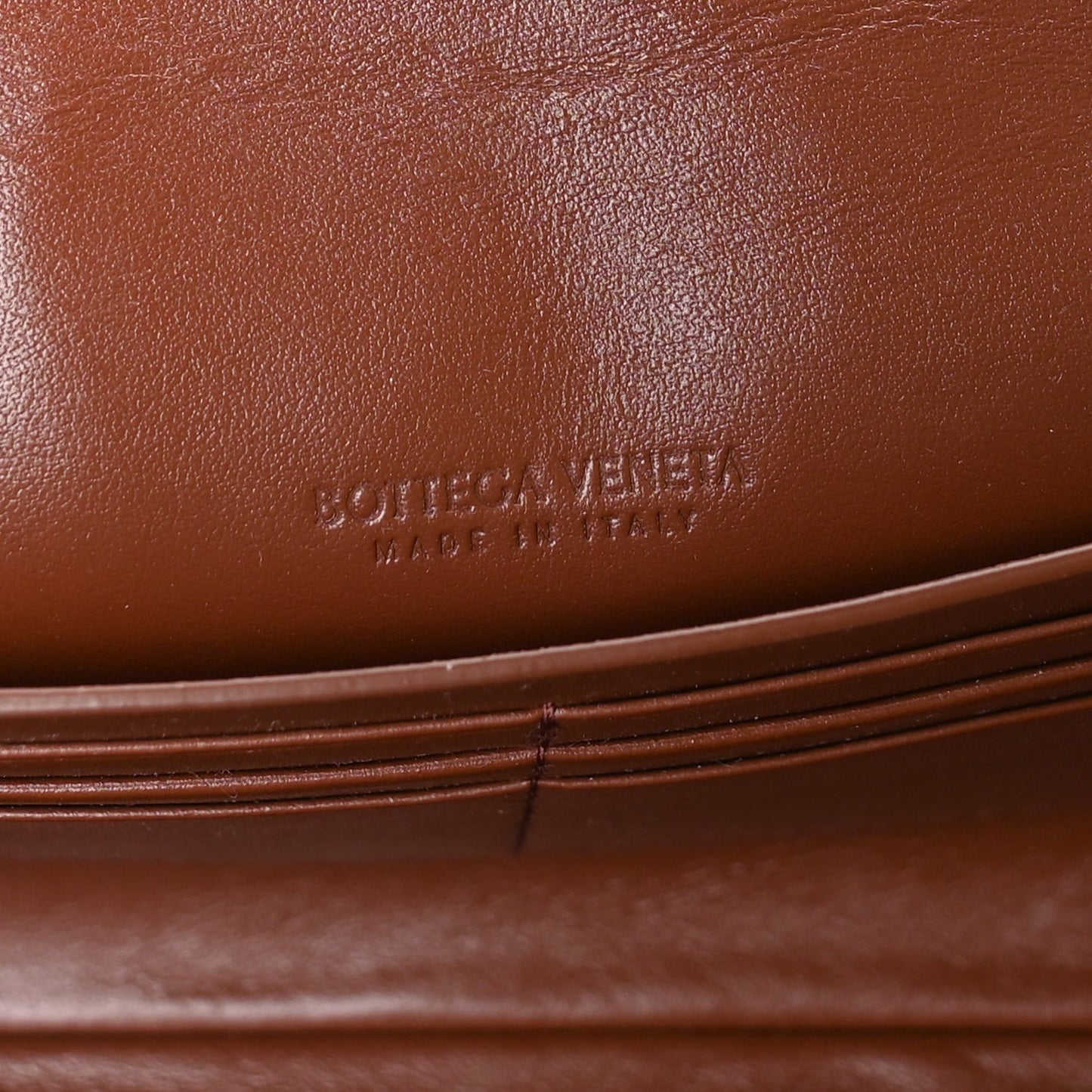 Nappa Intrecciato Long Andiamo Top Handle Clutch Sapele