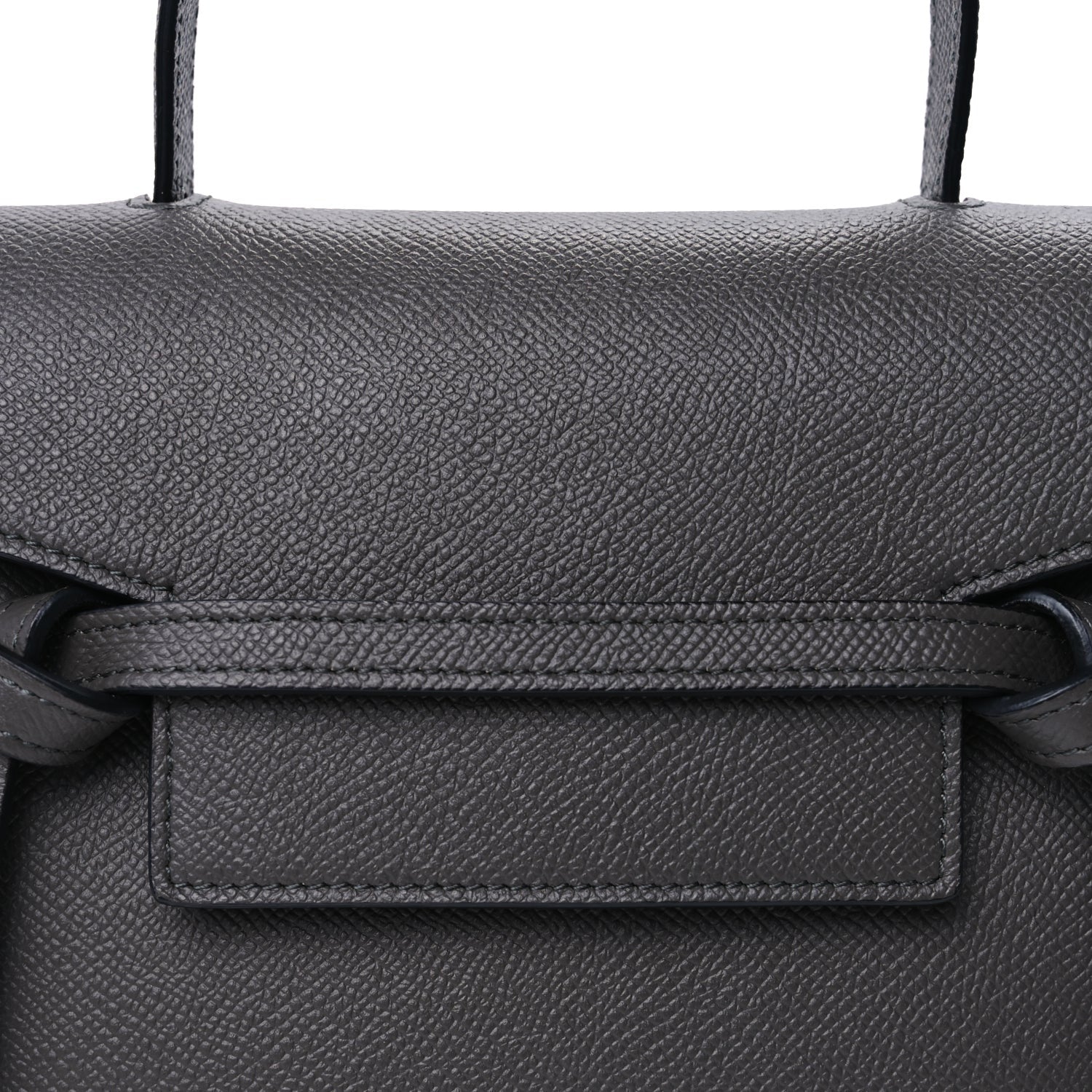 Celine Grained Calfskin Nano Belt Bag Grey 6 of 8