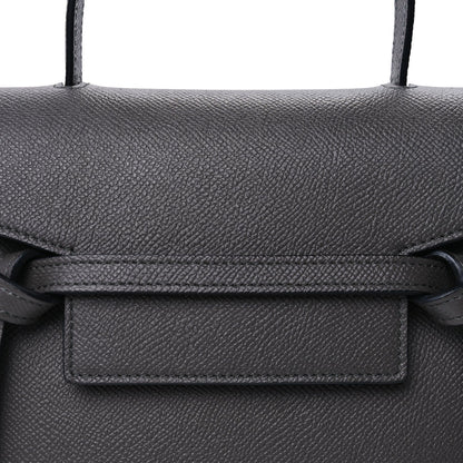 Celine Grained Calfskin Nano Belt Bag Grey 6 of 8